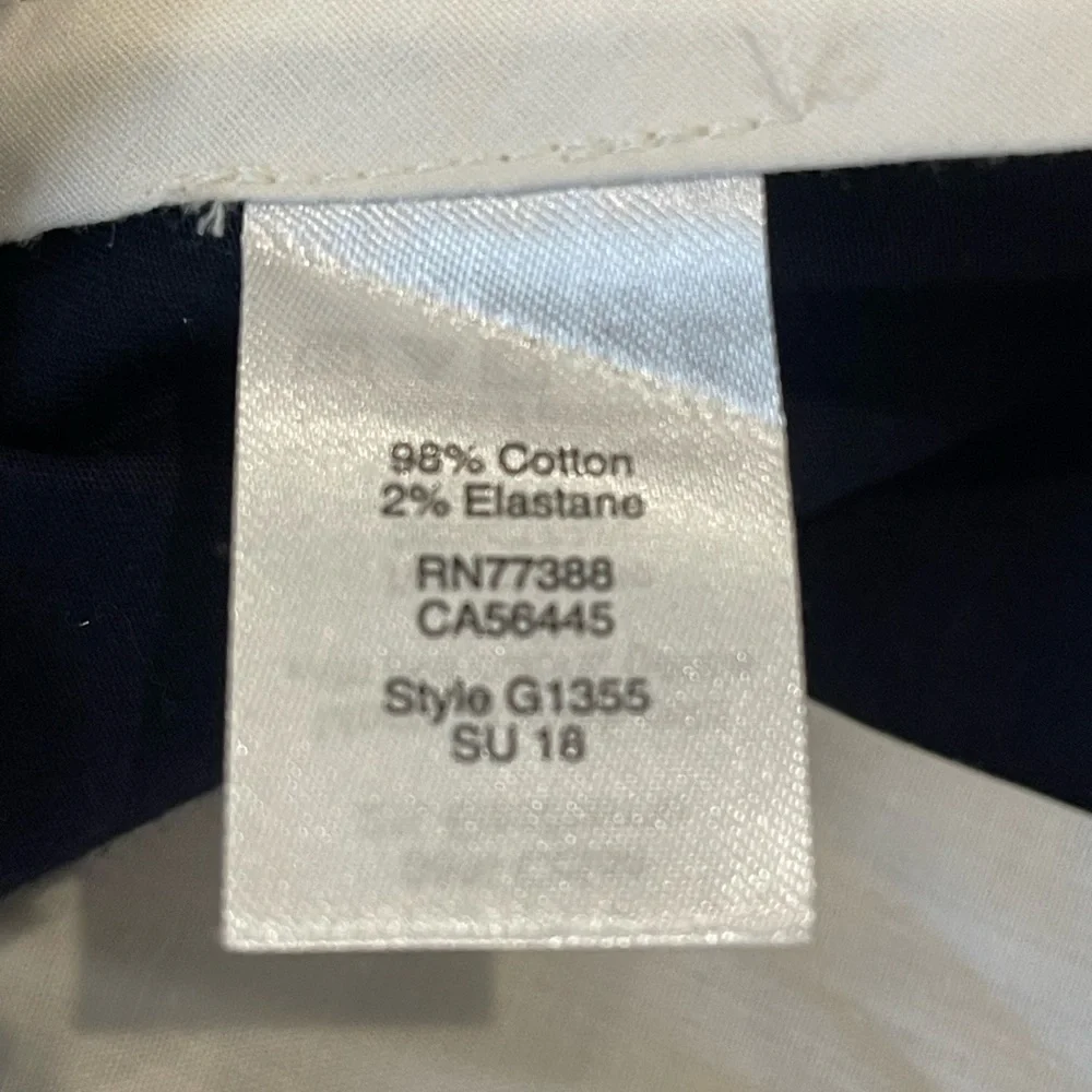 J. CREW Flex Bedford Chino Blue Pants Size 36x32 Flat Front NEW